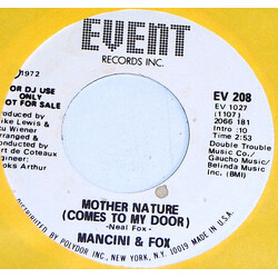 Mancini & Fox Mother Nature (Comes To My Door) USED VINYL 7INCH 45 RPM SINGLE PROMO