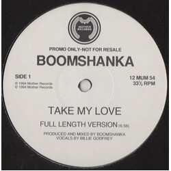 Boomshanka Take My Love Vinyl 12" USED