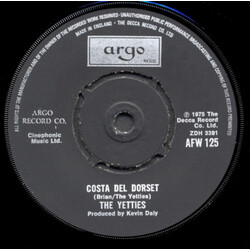 The Yetties Costa Del Dorset USED VINYL 7INCH 45 RPM SINGLE