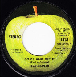 Badfinger Come And Get It Vinyl 7" USED