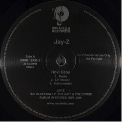 Jay-Z Hovi Baby / U Don't Know (Remix) USED VINYL 12INCH 33 S RPM PROMO