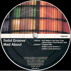 Solid Groove Mad About USED VINYL 12INCH 33 S RPM