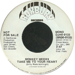 Monkey Meeks Take Me To Your Heart USED VINYL 7INCH 45 RPM PROMO STEREO MONO