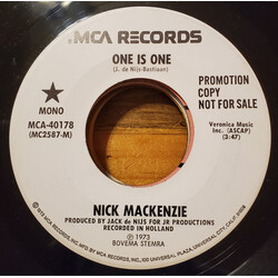 Nick MacKenzie One Is One USED VINYL 7INCH 45 RPM PROMO MONO