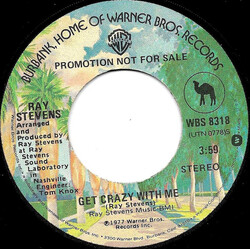 Ray Stevens Get Crazy With Me USED VINYL 7INCH 45 RPM PROMO STEREO MONO