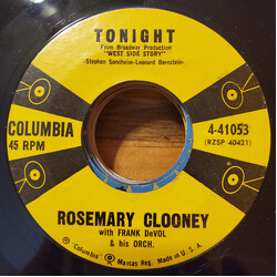 Rosemary Clooney Tonight USED VINYL 7INCH 45 RPM SINGLE