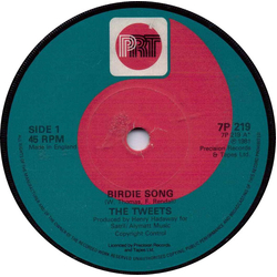 The Tweets Birdie Song Vinyl 7" USED