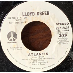 Lloyd Green Atlantis / San Antonio Rose USED VINYL 7INCH 45 RPM SINGLE PROMO STEREO