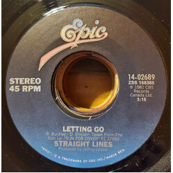Straight Lines Letting Go USED VINYL 7INCH SINGLE