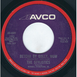 The Stylistics / Russell Thompkins, Jr. Betcha By Golly, Wow / Ebony Eyes USED VINYL 7INCH 45 RPM SINGLE STYRENE