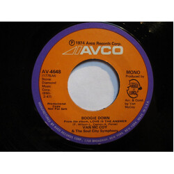 Van McCoy & The Soul City Symphony Boogie Down USED VINYL 7INCH 45 RPM PROMO STEREO MONO
