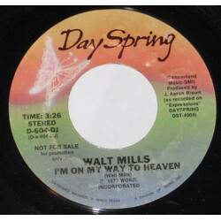 Walt Mills I'm On My Way To Heaven USED VINYL 7INCH 45 RPM PROMO