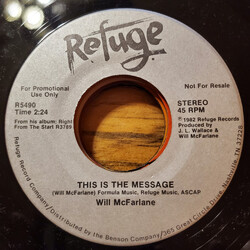 Will McFarlane This Is The Message USED VINYL 7INCH 45 RPM PROMO