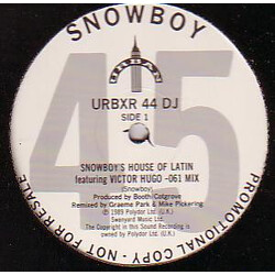 Snowboy Snowboy's House Of Latin USED VINYL 12INCH SINGLE PROMO