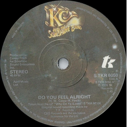 KC & The Sunshine Band Do You Feel Alright Vinyl 7" USED