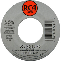 Clint Black Loving Blind VINYL 7" USED