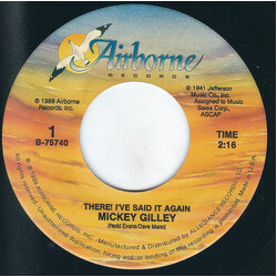 Mickey Gilley There! I've Said It Again USED VINYL 7INCH 45 RPM SINGLE