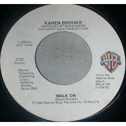 Karen Brooks Walk On USED VINYL 7INCH 45 RPM