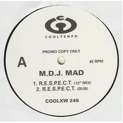 M DJ M.A.D. R.E.S.P.E.C.T. USED VINYL 12INCH 45 RPM PROMO