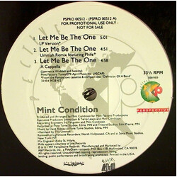 Mint Condition Let Me Be The One USED VINYL 12INCH PROMO