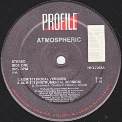 Atmospheric (3) Admit It VINYL 12" USED