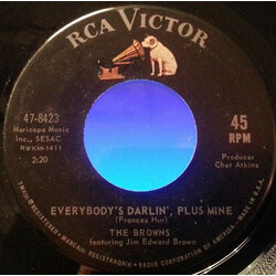 The Browns (3) / Jim Ed Brown Everybody's Darlin', Plus Mine USED VINYL 7INCH 45 RPM SINGLE