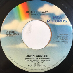 John Conlee Blue Highway USED VINYL 7INCH 45 RPM SINGLE