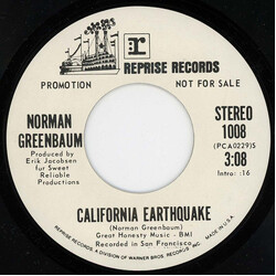 Norman Greenbaum California Earthquake USED VINYL 7INCH 45 RPM PROMO STEREO MONO