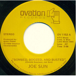 Joe Sun Bombed, Boozed, And Busted USED VINYL 7INCH 45 RPM