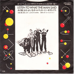 Paul McCartney & Wings Listen To What The Man Said Vinyl 7" USED
