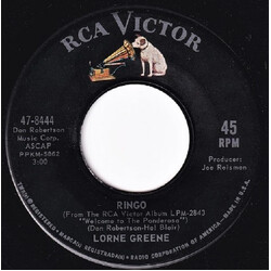 Lorne Greene Ringo / Bonanza USED VINYL 7INCH 45 RPM SINGLE