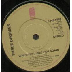 The Three Degrees When Will I See You Again USED VINYL 7INCH 45 RPM SINGLE REISSUE REPRESS