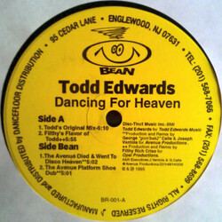Todd Edwards Dancing For Heaven USED VINYL 12INCH