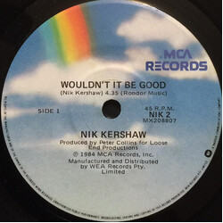 Nik Kershaw Wouldn't It Be Good USED VINYL 7INCH 45 RPM SINGLE