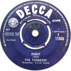 The Tornados Robot Vinyl 7" USED