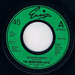The Boomtown Rats Diamond Smiles USED VINYL 7INCH SINGLE 45 RPM