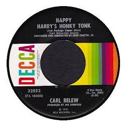 Carl Belew Happy Harry's Honky Tonk USED VINYL 7INCH SINGLE