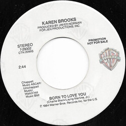 Karen Brooks Born To Love You USED VINYL 7INCH 45 RPM PROMO