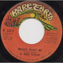 R. Dean Taylor Indiana Wants Me / Love's Your Name USED VINYL 7INCH 45 RPM SINGLE