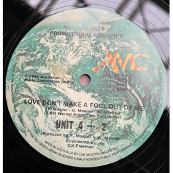 Unit Four Plus Two Love Don't Make A Fool Out Of Me USED VINYL 12INCH 45 RPM MAXI-SINGLE PROMO
