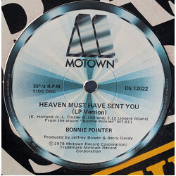 Bonnie Pointer Heaven Must Have Sent You USED VINYL 12INCH 33 S RPM