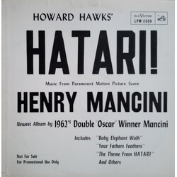 Henry Mancini Hatari! (Music From The Motion Picture Score) Vinyl LP USED