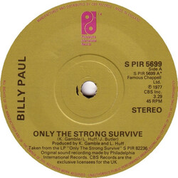 Billy Paul Only The Strong Survive USED VINYL 7INCH 45 RPM