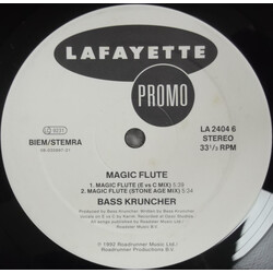 Bass Kruncher Magic Flute USED VINYL 12INCH 33 S RPM PROMO