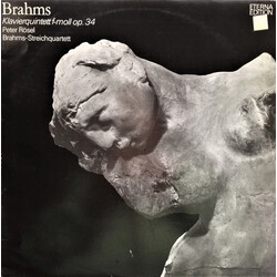 Johannes Brahms / Peter Rösel / Brahms-Streichquartett Klavierquintett F-moll Op. 34 Vinyl LP USED