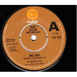 Al Allen & Co. Bali Hai USED VINYL 7INCH 45 RPM SINGLE PROMO