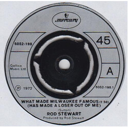 Rod Stewart What Made Milwaukee Famous (Has Made A Loser Out Of Me) / Angel USED VINYL 7INCH SINGLE 45 RPM
