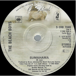 The Beach Boys Sumahama USED VINYL 7INCH 45 RPM SINGLE STEREO