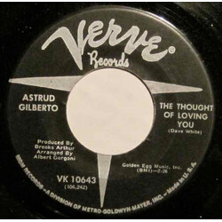 Astrud Gilberto The Thought Of Loving You / A Time For Us USED VINYL 7INCH 45 RPM