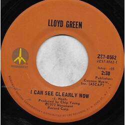 Lloyd Green I Can See Clearly Now USED VINYL 7INCH 45 RPM SINGLE